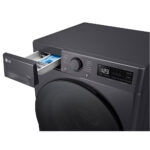 LG D2R5009TSMB AI DD™ Freestanding Washer Dryer Slim Steam™ 9/5kg 1200rpm E Dark Grey