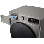 LG D4R7009TSSB AI DD™ Freestanding Washer Dryer Steam™, TurboWash 360™, ThinQ (Wi-Fi) 9/6kg 1400rpm D Silver