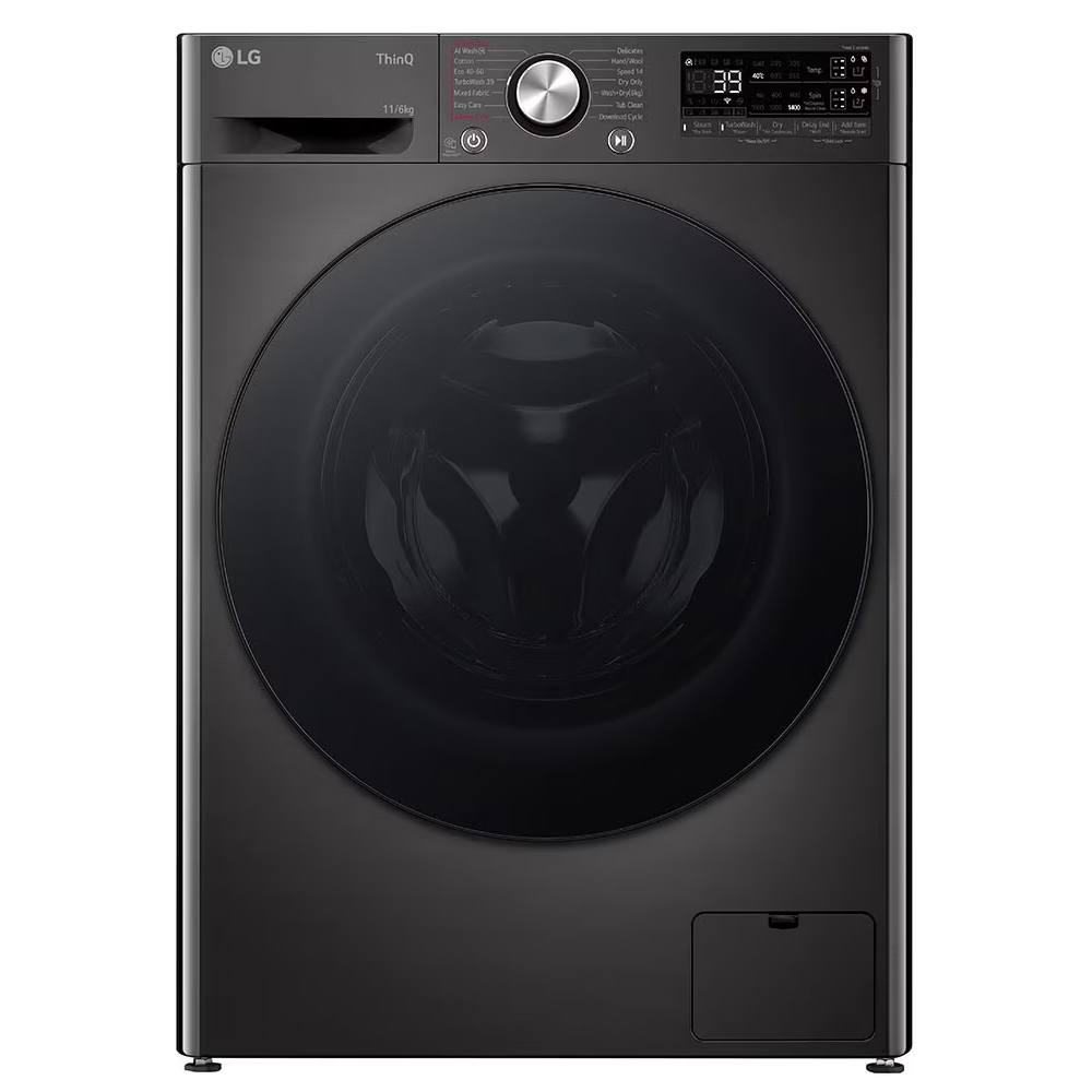 SKU1004223 LG D4R7511TSBB Freestanding Washer Dryer TurboWash 360™, ThinQ (Wi-Fi) 11/6kg 1400rpm D Black
