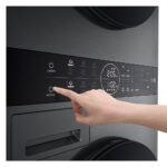 LG WT1210BBF AIDD WashTower Freestanding Washer Dryer TurboWash 360™, ThinQ (Wi-Fi) Heat Pump 12/10kg 1400rpm A/C Dark Grey