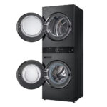 LG WT1210BBF AIDD WashTower Freestanding Washer Dryer TurboWash 360™, ThinQ (Wi-Fi) Heat Pump 12/10kg 1400rpm A/C Dark Grey