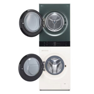 LG WT1210EGF AIDD WashTower Freestanding Washer Dryer TurboWash 360™,ThinQ (Wi-Fi) Heat Pump 12/10kg 1400rpm A/C Beige/Green