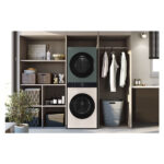 LG WT1210EGF AIDD WashTower Freestanding Washer Dryer TurboWash 360™,ThinQ (Wi-Fi) Heat Pump 12/10kg 1400rpm A/C Beige/Green