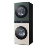 LG WT1210EGF AIDD WashTower Freestanding Washer Dryer TurboWash 360™,ThinQ (Wi-Fi) Heat Pump 12/10kg 1400rpm A/C Beige/Green