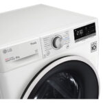 LG RH80V9AVHN Freestanding Heat Pump Tumble Dryer ThinQ (Wi-Fi) 8kg C White