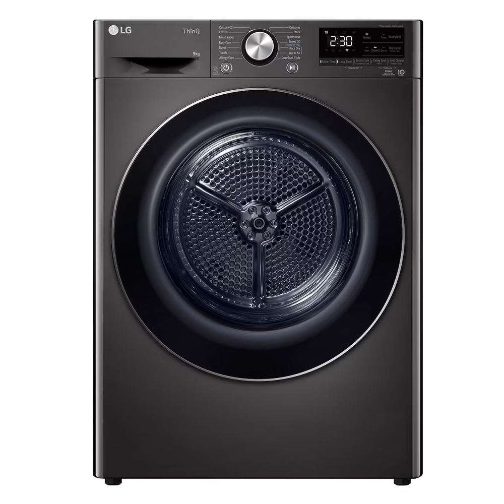 SKU1004235 LG RH90V9JV2N Freestanding Heat Pump Tumble Dryer ThinQ (Wi-Fi) 9kg C Dark Grey