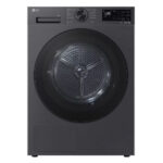 LG RHX5009NBB AI DUAL Inverter Freestanding Heat Pump Tumble Dryer with AI Dry™, ThinQ (Wi-Fi) 9kg B Dark Grey