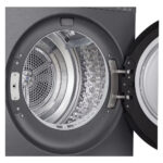 LG RHX5009NBB AI DUAL Inverter Freestanding Heat Pump Tumble Dryer with AI Dry™, ThinQ (Wi-Fi) 9kg B Dark Grey