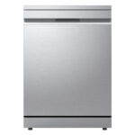LG DF375HVS QuadWash™ Freestanding Dishwasher with TrueSteam™, ThinQ (Wi-Fi) 60cm 14 Place Settings 3 Drawers A Silver