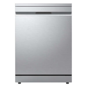 LG DF375HVS QuadWash™ Freestanding Dishwasher with TrueSteam™, ThinQ (Wi-Fi) 60cm 14 Place Settings 3 Drawers A Silver