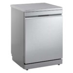 LG DF375HVS QuadWash™ Freestanding Dishwasher with TrueSteam™, ThinQ (Wi-Fi) 60cm 14 Place Settings 3 Drawers A Silver