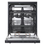 LG DF375HMS QuadWash™ Freestanding Dishwasher with TrueSteam™, ThinQ (Wi-Fi) 60cm 14 Place Settings 3 Drawers A Dark Grey