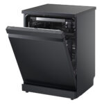 LG DF375HMS QuadWash™ Freestanding Dishwasher with TrueSteam™, ThinQ (Wi-Fi) 60cm 14 Place Settings 3 Drawers A Dark Grey