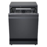 LG DF375HMS QuadWash™ Freestanding Dishwasher with TrueSteam™, ThinQ (Wi-Fi) 60cm 14 Place Settings 3 Drawers A Dark Grey