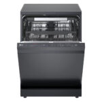 LG DF375HMS QuadWash™ Freestanding Dishwasher with TrueSteam™, ThinQ (Wi-Fi) 60cm 14 Place Settings 3 Drawers A Dark Grey