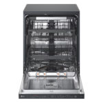 LG DF375HMS QuadWash™ Freestanding Dishwasher with TrueSteam™, ThinQ (Wi-Fi) 60cm 14 Place Settings 3 Drawers A Dark Grey