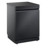 LG DF375HMS QuadWash™ Freestanding Dishwasher with TrueSteam™, ThinQ (Wi-Fi) 60cm 14 Place Settings 3 Drawers A Dark Grey