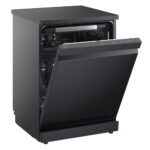 LG DF375HMS QuadWash™ Freestanding Dishwasher with TrueSteam™, ThinQ (Wi-Fi) 60cm 14 Place Settings 3 Drawers A Dark Grey