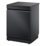LG DF375HMS QuadWash™ Freestanding Dishwasher with TrueSteam™, ThinQ (Wi-Fi) 60cm 14 Place Settings 3 Drawers A Dark Grey