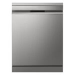 LG DF455HPS QuadWash™ Freestanding Dishwasher with TrueSteam™, ThinQ (Wi-Fi) 60cm 14 Place Settings 3 Drawers C Silver