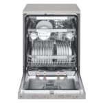 LG DF455HPS QuadWash™ Freestanding Dishwasher with TrueSteam™, ThinQ (Wi-Fi) 60cm 14 Place Settings 3 Drawers C Silver