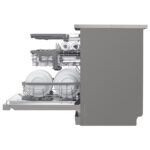 LG DF455HPS QuadWash™ Freestanding Dishwasher with TrueSteam™, ThinQ (Wi-Fi) 60cm 14 Place Settings 3 Drawers C Silver