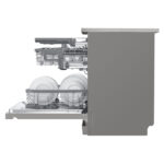 LG DF455HPS QuadWash™ Freestanding Dishwasher with TrueSteam™, ThinQ (Wi-Fi) 60cm 14 Place Settings 3 Drawers C Silver