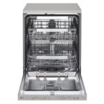 LG DF455HPS QuadWash™ Freestanding Dishwasher with TrueSteam™, ThinQ (Wi-Fi) 60cm 14 Place Settings 3 Drawers C Silver