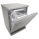 LG DF455HPS QuadWash™ Freestanding Dishwasher with TrueSteam™, ThinQ (Wi-Fi) 60cm 14 Place Settings 3 Drawers C Silver