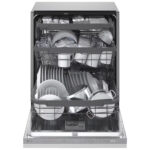 LG DB375TXS QuadWash™ Fully Integrated Dishwasher with TrueSteam™, ThinQ (Wi-Fi) 60cm 14 Place Settings 3 Drawers A Silver