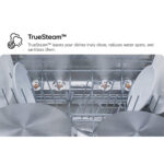 LG DB375TXS QuadWash™ Fully Integrated Dishwasher with TrueSteam™, ThinQ (Wi-Fi) 60cm 14 Place Settings 3 Drawers A Silver