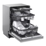 LG DB375TXS QuadWash™ Fully Integrated Dishwasher with TrueSteam™, ThinQ (Wi-Fi) 60cm 14 Place Settings 3 Drawers A Silver