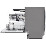 LG DB243TX QuadWash™ Fully Integrated Dishwasher with TrueSteam™, ThinQ (Wi-Fi) 60cm 14 Place Settings 3 Drawers D Silver