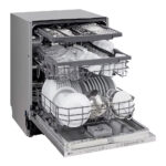 LG DB243TX QuadWash™ Fully Integrated Dishwasher with TrueSteam™, ThinQ (Wi-Fi) 60cm 14 Place Settings 3 Drawers D Silver