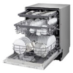 LG DB243TX QuadWash™ Fully Integrated Dishwasher with TrueSteam™, ThinQ (Wi-Fi) 60cm 14 Place Settings 3 Drawers D Silver