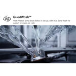 LG DB273TX QuadWash™ Fully Integrated Dishwasher with TrueSteam™, ThinQ (Wi-Fi) 60cm 14 Place Settings 3 Drawers A Silver