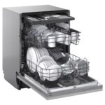 LG DB273TX QuadWash™ Fully Integrated Dishwasher with TrueSteam™, ThinQ (Wi-Fi) 60cm 14 Place Settings 3 Drawers A Silver
