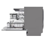 LG DB365TXS QuadWash™ Fully Integrated Dishwasher with TrueSteam™, ThinQ (Wi-Fi) 60cm 14 Place Settings 3 Drawers B Silver