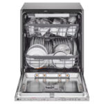 LG DB365TXS QuadWash™ Fully Integrated Dishwasher with TrueSteam™, ThinQ (Wi-Fi) 60cm 14 Place Settings 3 Drawers B Silver