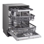 LG DB365TXS QuadWash™ Fully Integrated Dishwasher with TrueSteam™, ThinQ (Wi-Fi) 60cm 14 Place Settings 3 Drawers B Silver