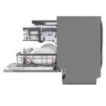 LG DB365TXS QuadWash™ Fully Integrated Dishwasher with TrueSteam™, ThinQ (Wi-Fi) 60cm 14 Place Settings 3 Drawers B Silver