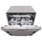 LG DB475TXS QuadWash™ Fully Integrated Dishwasher with TrueSteam™, ThinQ (Wi-Fi) 60cm 14 Place Settings 3 Drawers A Silver