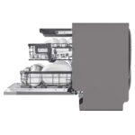 LG DB475TXS QuadWash™ Fully Integrated Dishwasher with TrueSteam™, ThinQ (Wi-Fi) 60cm 14 Place Settings 3 Drawers A Silver