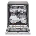 LG DB475TXS QuadWash™ Fully Integrated Dishwasher with TrueSteam™, ThinQ (Wi-Fi) 60cm 14 Place Settings 3 Drawers A Silver