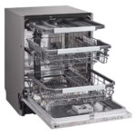 LG DB475TXS QuadWash™ Fully Integrated Dishwasher with TrueSteam™, ThinQ (Wi-Fi) 60cm 14 Place Settings 3 Drawers A Silver