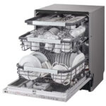 LG DB475TXS QuadWash™ Fully Integrated Dishwasher with TrueSteam™, ThinQ (Wi-Fi) 60cm 14 Place Settings 3 Drawers A Silver