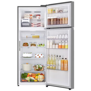 LG GTBV44PYBKD Top Freezer Freestanding Refrigerator 461 Litres Total No Frost ThinQ (Wi-Fi) 185x70cm E Silver