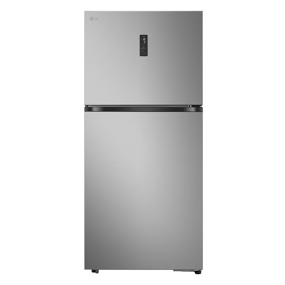 SKU1004259 LG GTBV61PYBQD Top Freezer Freestanding Refrigerator 612 Litres Total No Frost ThinQ (Wi-Fi) 184x86cm E Silver