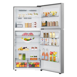 LG GTBV61PYBQD Top Freezer Freestanding Refrigerator 612 Litres Total No Frost ThinQ (Wi-Fi) 184x86cm E Silver