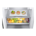 LG GBF7272DPY Bottom Freezer Freestanding Refrigerator 386 Litres Total No Frost with Water Dispenser ThinQ (Wi-Fi) 203x60cm D Silver